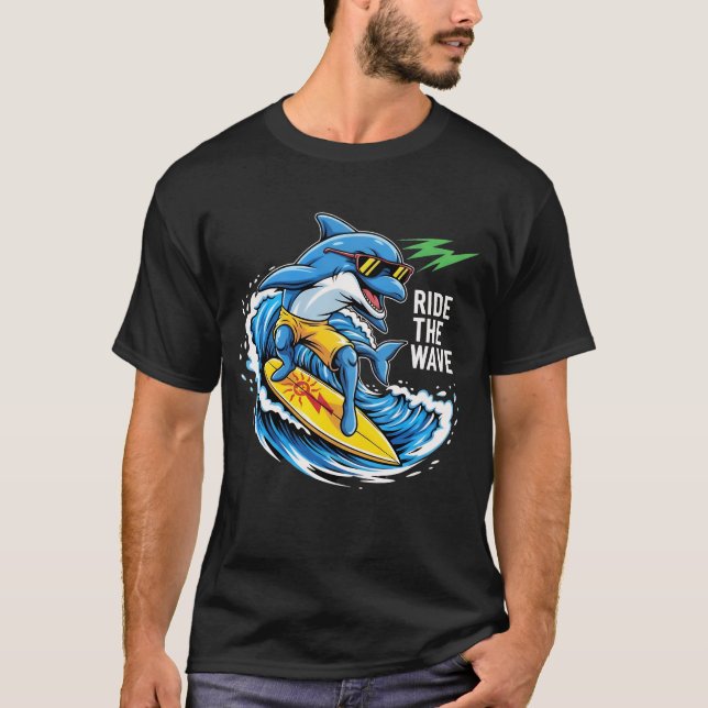 RID WAVE - Wave Surfa Graphics T Shirt (Framsida)