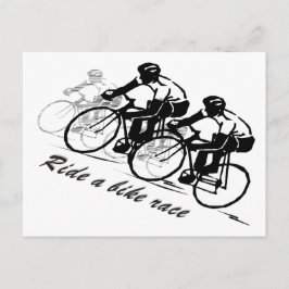 rida Bike Tävling Vykort
