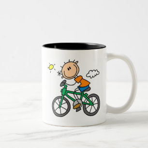 Rida cykeln - manlig Två-Tonad mugg