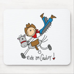 Rida dem Cowboystick figur Mousepad Musmatta