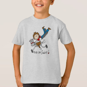 Rida dem Cowboystick figurskjortan T-shirt