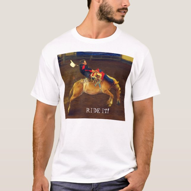 Rida det! Rodeoskjorta Tee Shirt (Framsida)