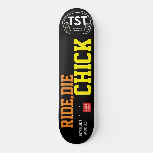 RIDA  DÖ CHIC SKATBRÄDA MINI SKATEBOARD BRÄDA 18,5 CM (Framsida)