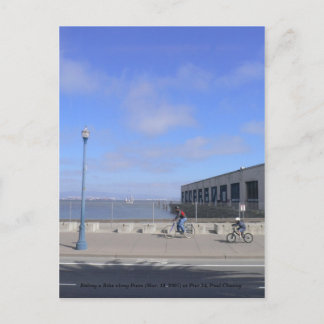 Rida en bike längs Piers.. Vykort