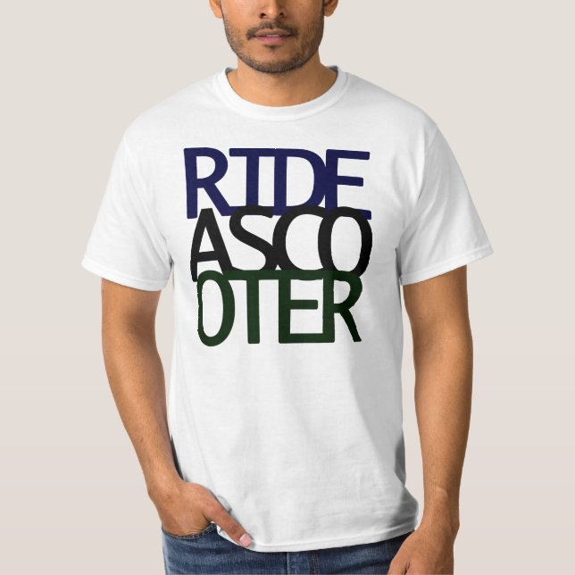 Rida en sparkcykel! t-shirt (Framsida)
