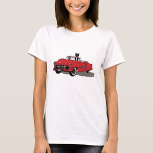 Rida för glädje för två katter tee shirt