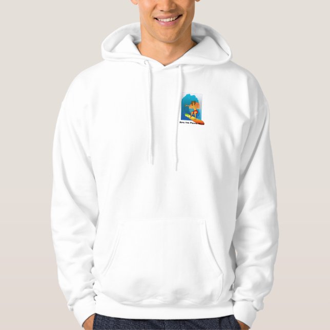Rida freden vinkar hoodie (Framsida)