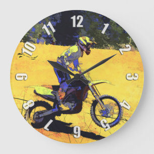 Rida hårt! - Motocross Racer Stor Klocka