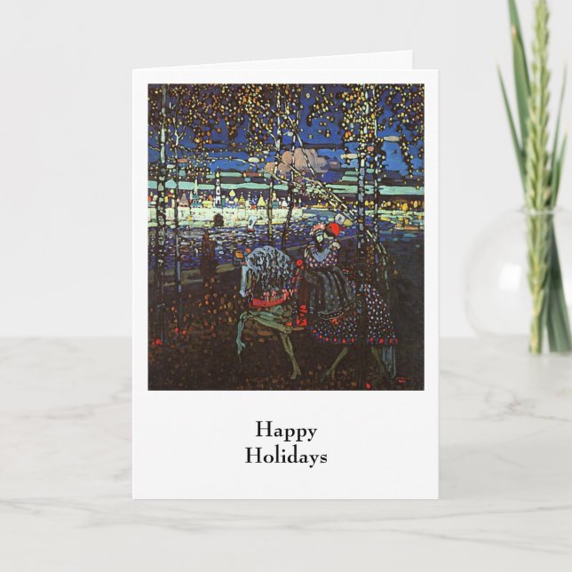 Rida koppla ihop, Wassily Kandinsky 1907 Helgkort (Framsida)