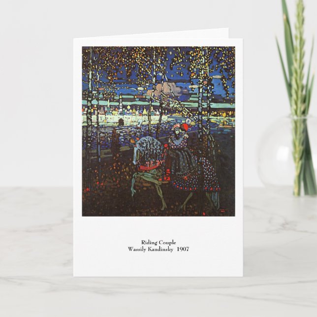 Rida koppla ihop, Wassily Kandinsky 1907 Kort (Framsida)
