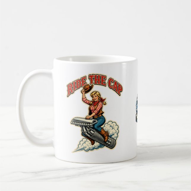 Ridå med lock – Vintage kaffemugg för våtrakning (Vänster)