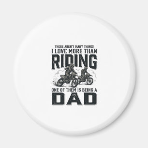 Rida Pappa Vintage Gravering Motocross Citat Desig Magnet