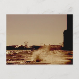 Rida pariserhjulen på marinpir i Chicago Vykort