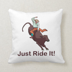 Rida precis det cowboyen och tjuren kudde