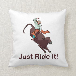 Rida precis det cowboyen och tjuren kudde