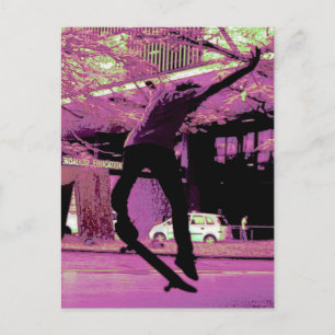 Rida skateboard vykort