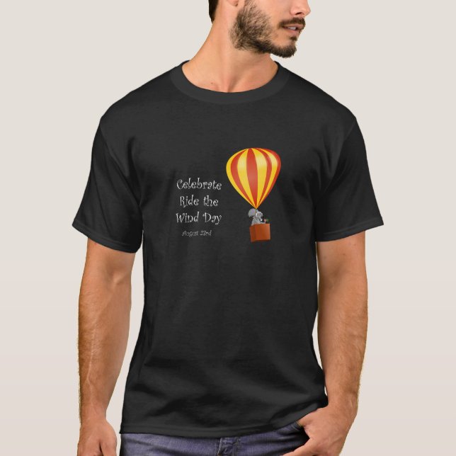 Rida vindmörkT-tröja Tee Shirt (Framsida)