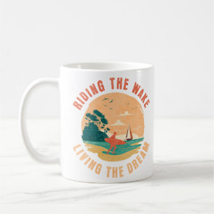 Rida vningen som lever i Dream Wakespefing Kaffemugg