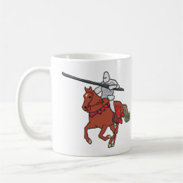 Riddande riddare kaffemugg