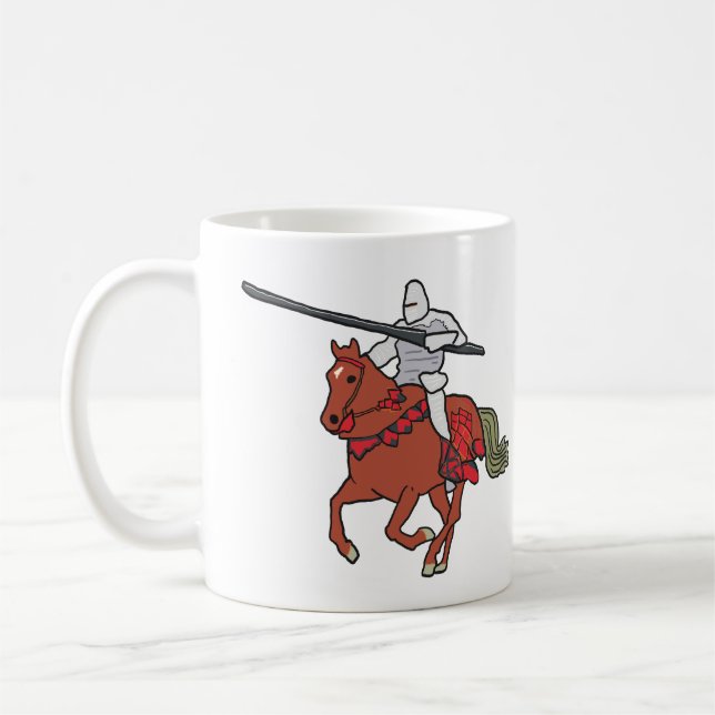 Riddande riddare kaffemugg (Vänster)