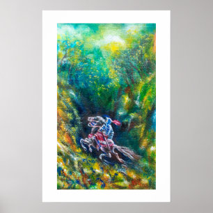 RIDDAR LANCELOT, HÄSTRIDNING I GRÖN SKOG POSTER