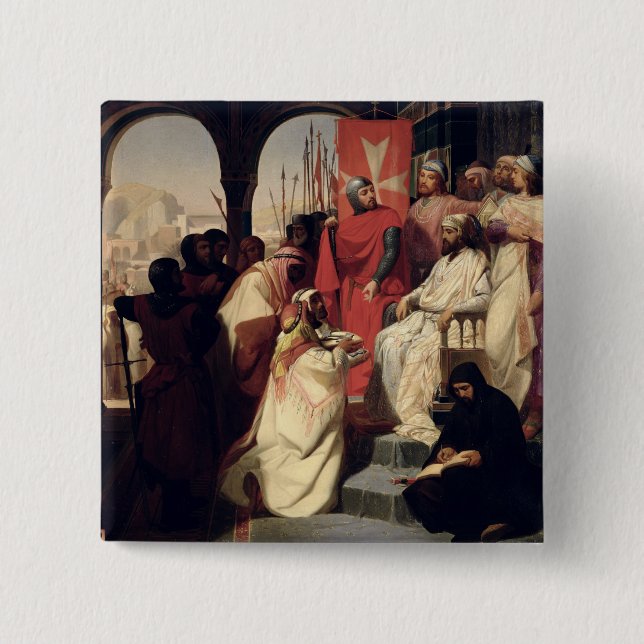 Riddare av beställa av St John av Jerusalem Knapp (Framsida)