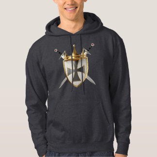 Riddare Av RayEl Sköld Crest Hoodie Herr