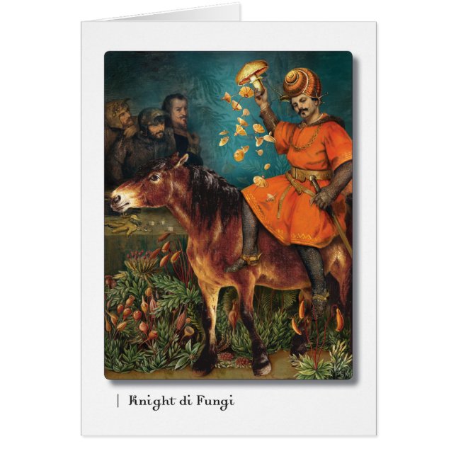 Riddare di Svamp Tarot Hälsningskort (Framsidan)