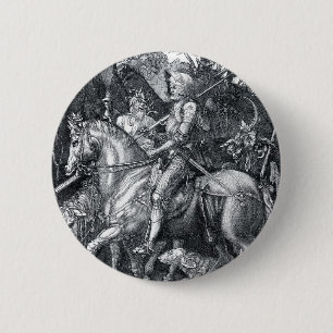 Riddare, död och djävulen - Albrecht Dürer Knapp