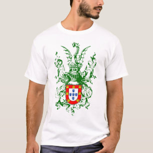 Riddare, drake och portugisvapensköld t-shirt
