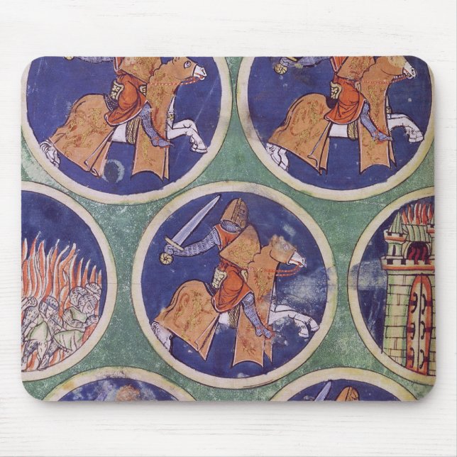 Riddare för Ms 3516 fol.217v fem Musmatta (Framsidan)