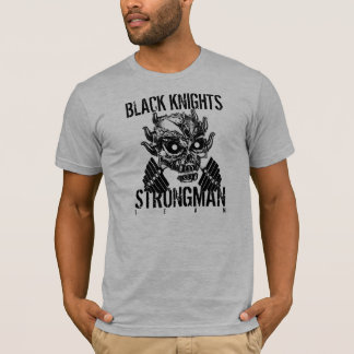 Riddare för SKALLESTRONGMANsvart T Shirt