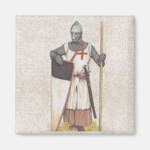 Riddare historiska Templar Magnet