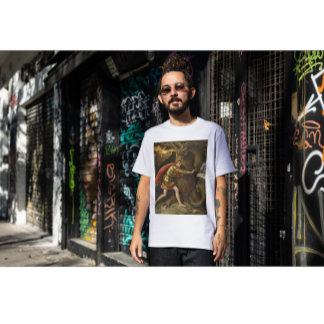 Riddare i gyllene rustning vs. Draken T Shirt