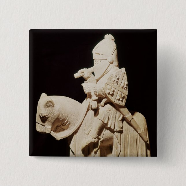 Riddare i pansar på hans häst knapp (Framsida)