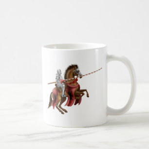 Riddare med lancen på häst kaffemugg