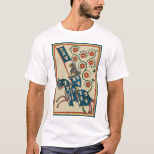 Riddare med örnheraldik, 1300-talets medeltid t shirt