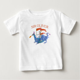 Riddare Ridning Drakar Med Anpassat Namn Barn T-Sh T Shirt