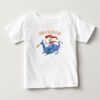 Riddare Ridning Drakar Med Anpassat Namn Barn T-Sh T Shirt