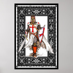 riddare som är templar i armoraffisch poster