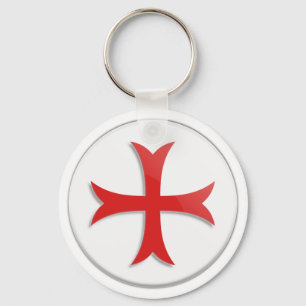 Riddare Templar argt symbol Nyckelring