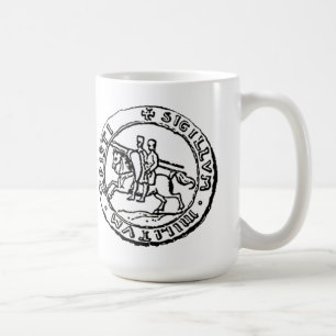 Riddare Templar förseglar Kaffemugg