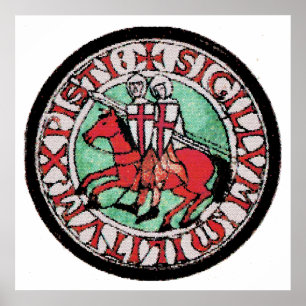 Riddare Templar förseglar Poster