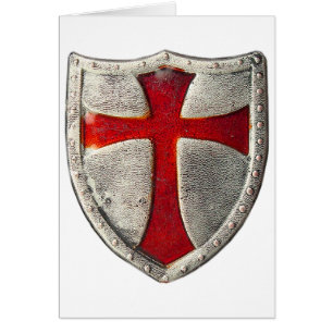 Riddare Templar Hälsningskort