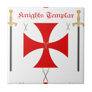 Riddare Templar Kakelplatta