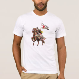 RIDDARE TEMPLAR PÅ HANS HÄST TEE SHIRT