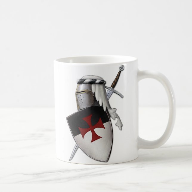 Riddare Templar skyddar Kaffemugg (Höger)
