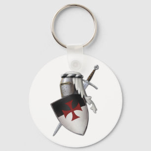 Riddare Templar skyddar Nyckelring