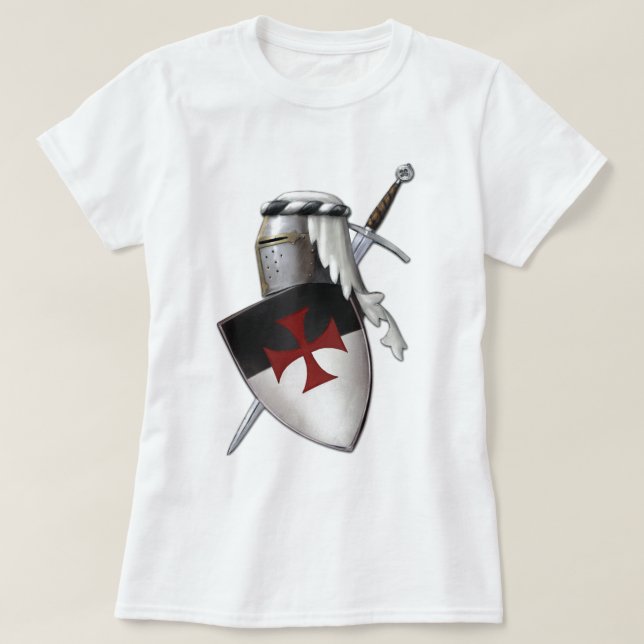 Riddare Templar skyddar Tee (Design framsida)