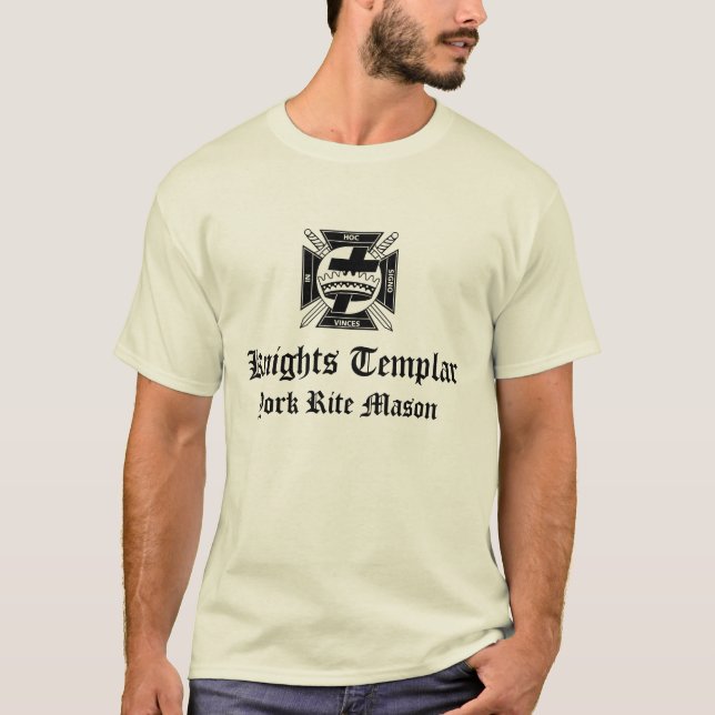 Riddare Templar T Shirt (Framsida)